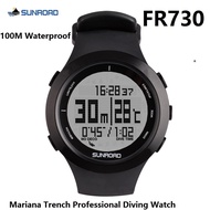 SUNROAD FR730 Mariana Trench Professional Diving Sports Watch 100M Waterproof litary Compass Altitud