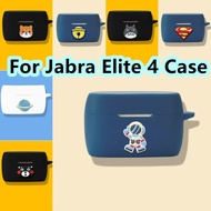 READY STOCK! For Jabra Elite 4 Case Cool Tide Cartoon  Poké Ball Pattern for Jabra Elite 4 Casing So