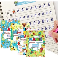 Magic CopyBook for preschool/ 4pcs book with Magic pen & 8 refill
