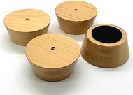 Maple Wooden Cutting Board Feet - Cutting Board Feet Kit - Wood cutting board feet with silicone rub