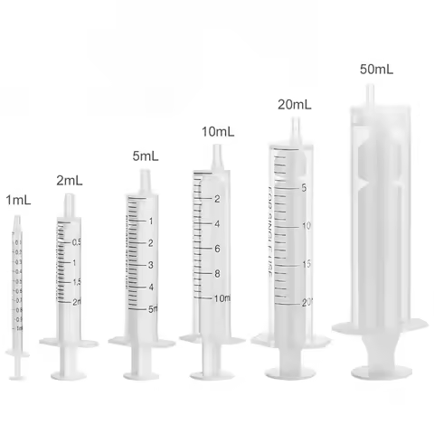 2ml/cc 5ml/cc 10ml Syringes No Rubber Plunger,Experimental HPLC syringe Sampler,Plastic Without Rubb