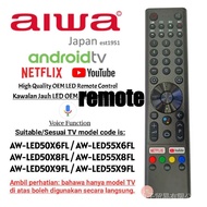 FOR aiwa android Smart LED TV voice Remote Control With NETEFlX
