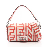 【二手】 FENDI x Marc Jacobs Mamma 水桶兩用手提包，白色/RED皮革，Fendi x Marc Jacobs 單肩包，女士