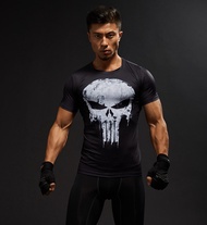 TUNSECHY Short Sleeve 3D T Shirt Men T-Shirt Male Tee Captain America Superman tshirt Men Fitness Compression Shirt Punisher MMA