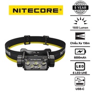 NITECORE HC70 UHE head torch, 1600 lumen brightness, 156m range, 6000mAH battery, USB C charging