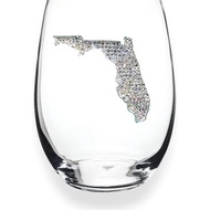 The s Jewels Florida Jeweled Stemless Wine Glass 21 Oz. Unique Gif