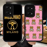 Q32 Moschino Brown Bear Soft Casing for Xiaomi Redmi poco X5 F6 F5 Note 12 14T 14 Pro 5G