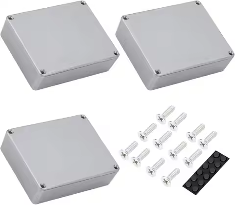 DaierTek 3PCS 1590BB Aluminum Metal Stomp Box Case Guitar Pedal Enclosure Effect Enclosure Stomp Box