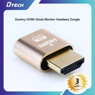 DTECH Dummy HDMI Ghost Monitor Headless Dongle Hdmi Dummy 4k Emulador hdmi dummy plug display