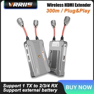 5.8Ghz 300M HDMI Wireless Video Transmitter and Receiver Display Extender Support NP-F Battery for C