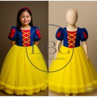 SNOW WHITE Baby Girl Gown Balloon Type with Built in Petticoat