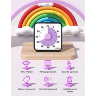LIORQUE 60 Minute Visual Timer for Kids and Adults, Non-Ticking 7.5 Inch Large Visual Countdown Time