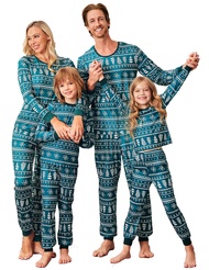 Ekouaer Pajamas for Couple Matching Pjs Long Sleeve Plaid Sleepwear Soft Loungewear with Pockets S-X