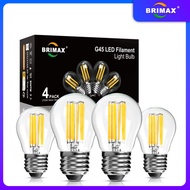 Dimmable LED Bulbs 4W/6W 40W Equivalent AC220-240V Soft Warm White 2700K G45 Golf Ball Bulbs, E27 Ed
