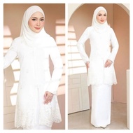 Clear Stock Baju Kurung Moden Sulam Lace Noura