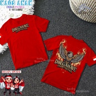 Children's Distro T-shirt Independence Day Dirgahayu 17 August 1945 Indonesia 80th Republic of Indon