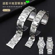 Watch Strap Suitable for Cartier SOLO London TANK TANK Watch Strap Steel Band Men Women Original Sta
