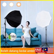 Studio Softbox Set Continuous Lighting with LED Photography Video Studio Light and Adjustable Tripod
