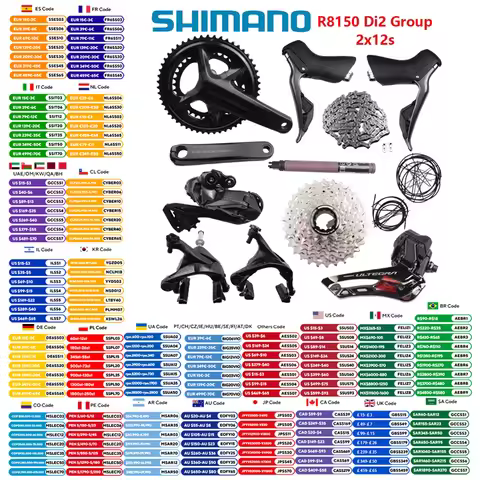 Shimano ULTEGRA Di2 Groupset R8150 2x12s Groupset R8100 Rim Brake R8100 Crankset R8150 FD R8150 RD O