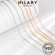 HILARY JEWELRY Chain Accessories Simple Gold Silver Pendant Korean Leher Necklace Perak Women For 純銀項鏈 925 Original Perempuan Sterling Rantai N113
