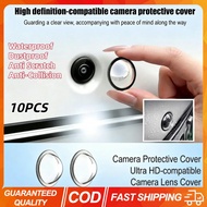 10PCS Universal Car Camera Lens Protector Cover Waterproof Dustproof Anti Scratch Anti-Collision 360
