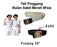 TALI PINGGANG BSMM BULAN SABIT MERAH [ PUTIH / HITAM (BARU) ] ( BELT PBSM BSMM ) 红新月会腰带