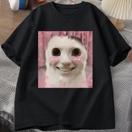 Irritable Ahh Meme Dank Cursed Weirdcore Cringey Cat T-Shirt Men And Women I'm Too Stupid. H