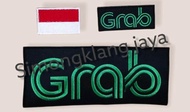logo bordir grab emblem bordir murah 1set Ojol gograbfood