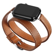 สายหนังสำหรับ Apple Watch 8 7 41มม. 45มม. สายนาฬิกา14มม. อะแดปเตอร์สำหรับ I Watch Series 8 7 6 SE 5 4 3 2 1 38มม. 42มม. 40มม. 44มม. สร้อยข้อมือ49มม. สำหรับ Apple Watch Ultra
