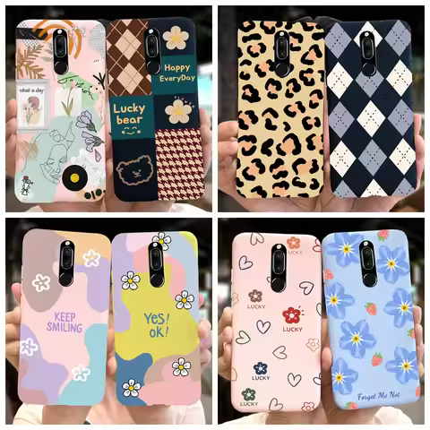 For Huawei Mate 10 Lite Case Nova2i Cute Cartoon Candy Color Silicone Phone Cases For Huawei Nova 2i