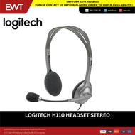 LOGITECH H110 HEADSET STEREO DARK GREY