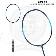 Original Apacs Super Series Master Racket Bonus Strings And Badminton Bag