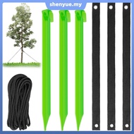 3Pcs Tree Stake Kit Support for Leaning Tree 12inch Young Tree Staking Anchor Kits Reusable Sapling 