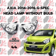 PERODUA AXIA G-SPEC 2014 2015 2016 HEADLAMP/LAMPU DEPAN PERODUA AXIA G-SPEC 2014 2015 2016 KIRI/KANA