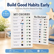 Kids Chore Chart Sliding Task Tracker Detachable Reusable Daily Routine Board Habit Planner To Do Li