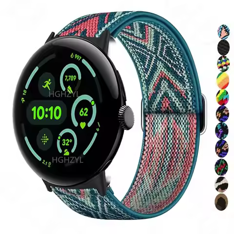 For Google Pixel Watch 3 45mm 41MM Strap Elastic Nylon Replacement Bracelet Wristband For Pixel 2 Sm