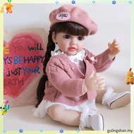 Three-piece Clothes Children Doll Simulation Doll 55cm Rebirth Doll Cute Simulation Rebirth Barbie D