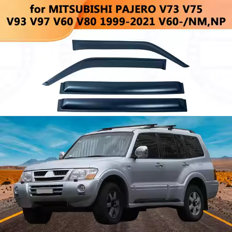 For MITSUBISHI PAJERO V73 V75 V93 V97 V60 V80 V60-/NM,NP 1999 2000 2001-2021 Wind Rain Guard Accesso