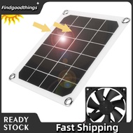 findgoodthings Solar Panel Exhaust Fan  Outdoor IP65 Portable for RVs Greenhouses Pet Houses Chicken