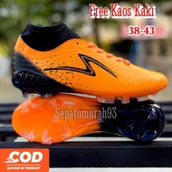 [ COD ] ORIGINAL SPECS FOOTBALL SHOES WITH CLEAR GRADE SOLES FOR ADULTS AND CHILDREN STABILO ORANGE 