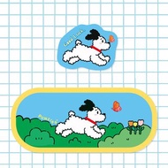 草地奔跑小狗滑鼠墊電競游戲辦公大滑鼠墊滑鼠墊