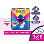 Libresse Maxi Wing (24cm x 48s)/ (32cm x 36s) | libresse | sanitary pad | tuala wanita