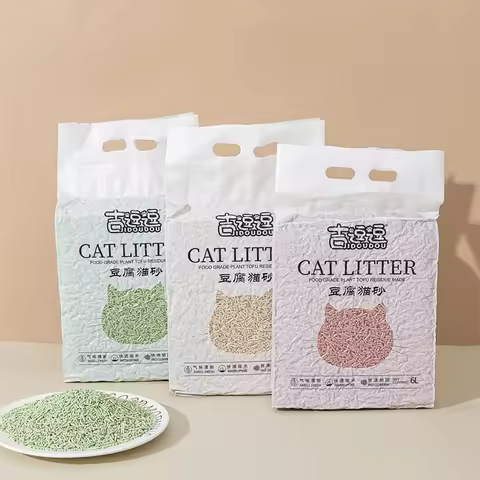 6L Tofu Cat Litter Quickly Clumping Deep Deodorized 2mm Cat Litter With Fresh and Natural Material C