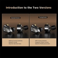 FAAEAL KZ ZA12 Hybrid Headset 2DD+4BA Dynamic Driver Custom Tuning Professional Earphone Inear Monit