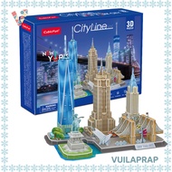 [Meaningful Gift] New York City Line 3D Assembly Model | CubicFun MC255H Architectural Puzzle Toy