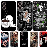 Case For Motorola MOTO G35 G85 Case Soft Silicone Phone Cover Black Tpu Funny Punk