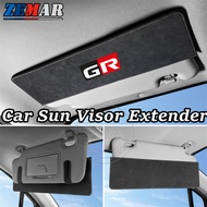 Toyota GR Car Sun Visor Extension Plate Suede Car Sunshade Light Blocking Plate Car Interior Accesso