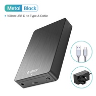 ORICO 3.5inches HDD Case SATA to USB C 6Gbps External Hard Drive Case for 3.5 inch HDD Enclosure with 12V Power Adapter