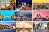 Paris Postcard Set 9 Individual Cards (Greeting Cards) Photo Motifs Eiffel Tower, Montmatre, Sacre C