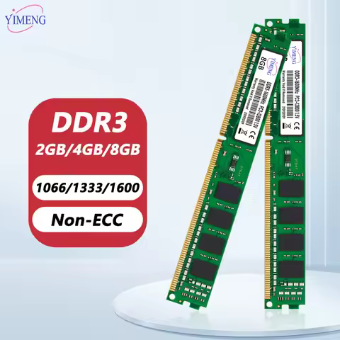 DDR3 2GB 4GB 8GB Desktop Memoria Ram PC3 1.5V 1066 1333 1600Mhz Non-ECC Unbuffered 8500 10600 12800 